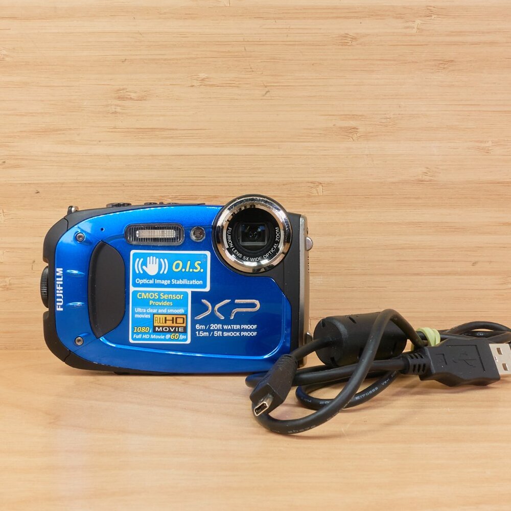 Fujifilm FinePix XP60 Digital Camera / Blue / Waterproof & Shockproof / Full HD